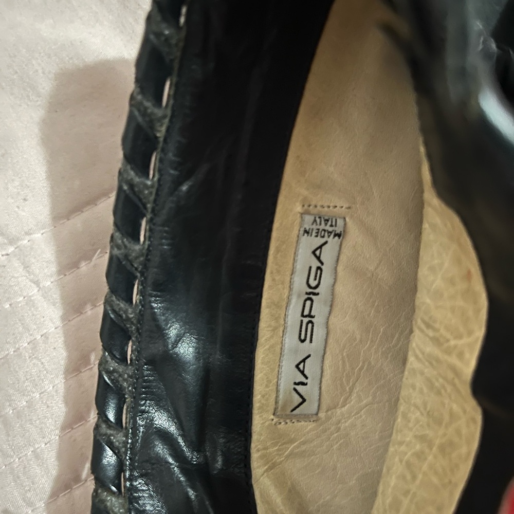 Via Spiga Black Leather Shoes